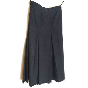 CHRISTA MODEN Austrian Grey Wool Walking Skirt 6